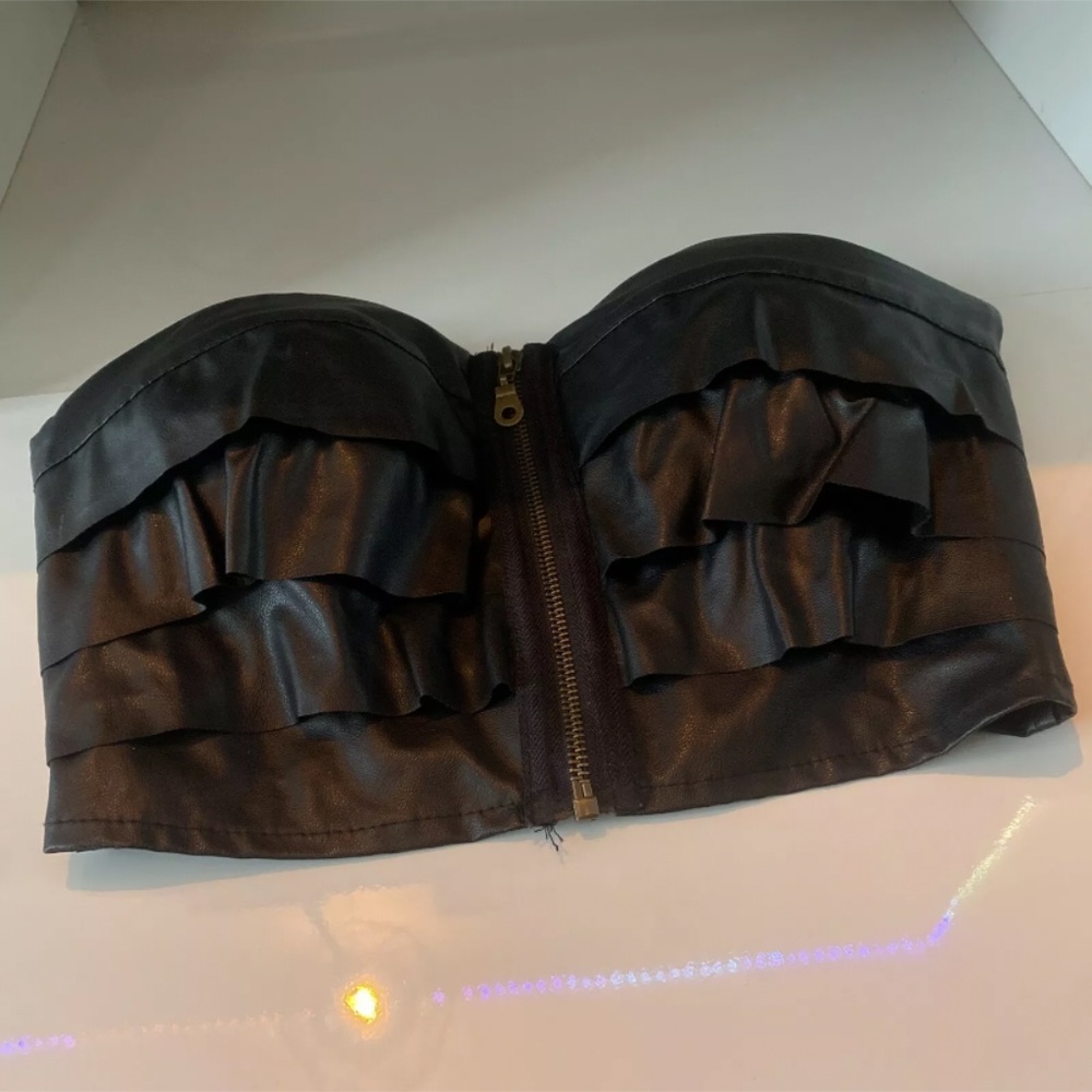 Short blouse with zip up SAY WHAT? Size S